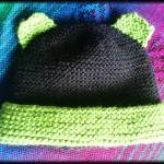 Organic Merino baby bear ha..