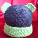 Organic Merino baby bear ha..