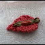 Hand knitted cotton silk br..