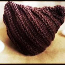 Hand knitted baby hat