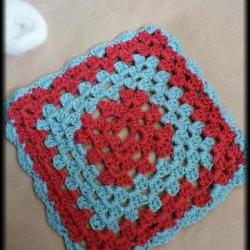 Granny square washcloth